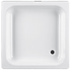 Kúpeľne Ptáček - JIKA SOFIA sprchová vanička 900x900x145mm, oceľová,  štvorcová, biela, hladké dno