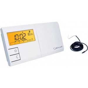 Kúpeľne Ptáček - THERMO-CONTROL SALUS 091FLPC termostat 154x80mm  programovateľný s predĺženým čidlom, týždenný, biela