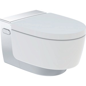 Kúpeľne Ptáček - GEBERIT AQUACLEAN MERA CLASSIC sprchovacie WC, s funkciou  bidetu, alpská biela/chróm lesklá
