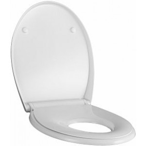 Kúpeľne Ptáček - KOLO REKORD FAMILY WC sedadlo 374x446x52mm, so sedadlom  pre deti, s automatickým sklápaním, Click2Clean, biela