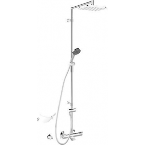 Kúpeľne Ptáček - HANSA FIT sprchový set DN15, s termostatickou batériou,  ručnou a hlavovou sprchou, mydlovničkou, chróm