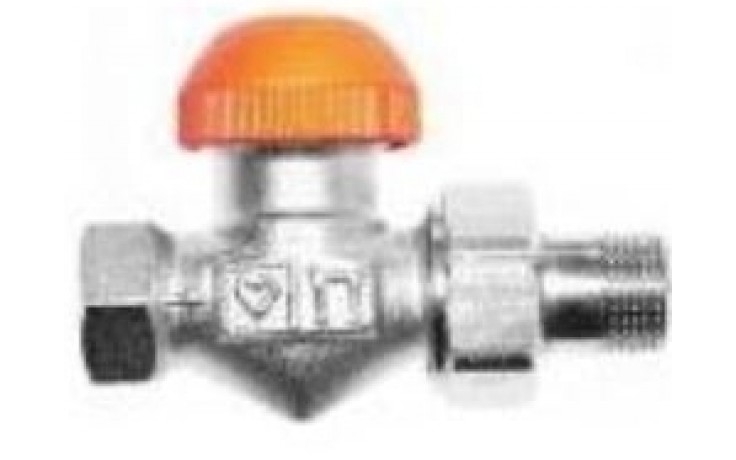 Kúpeľne Ptáček - HERZ TS-98-V termostatický ventil 3/8" priamy, s plynulým  prednastavením a číselnou stupnicou