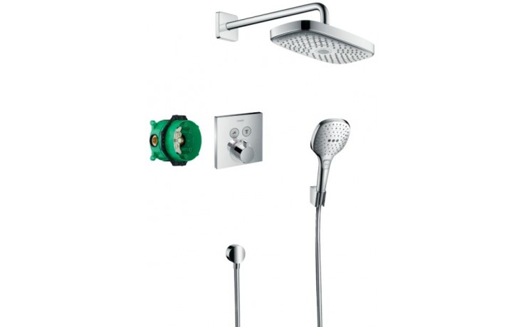 Kúpeľne Ptáček - HANSGROHE RAINDANCE SELECT E sprchový systém batérie s  ručnou a hlavovou sprchou, chróm