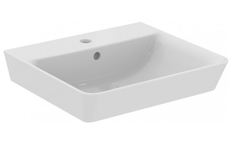 Kúpeľne Ptáček - CONCEPT CUBE 2.0 umývadlo 500x450x160mm, s otvorom, s  prepadom, biela