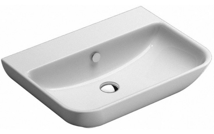 Kúpeľne Ptáček - CONCEPT S umývadlo 650x480x180mm, bez otvoru, s úpravou  Cataglaze, biela