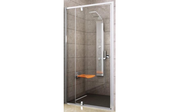 Kúpeľne Ptáček - RAVAK PIVOT PDOP2 110 sprchové dvere 1061-1111x1900mm,  dvojdielne, otočné, pivotové, sklo, satin/satin/transparent