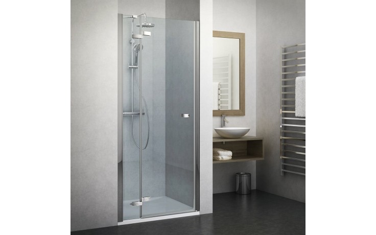 Kúpeľne Ptáček - ROTH ELEGANT LINE GDNL1/1200 sprchové dvere 1200x2000mm  ľave jednokrídlové na inštaláciu do niky, bezrámové, brillant/transparent