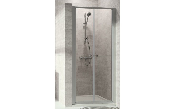 Kúpeľne Ptáček - CONCEPT 100 NEW sprchové dvere 800x1900mm lietacie,  biela/číre sklo AP
