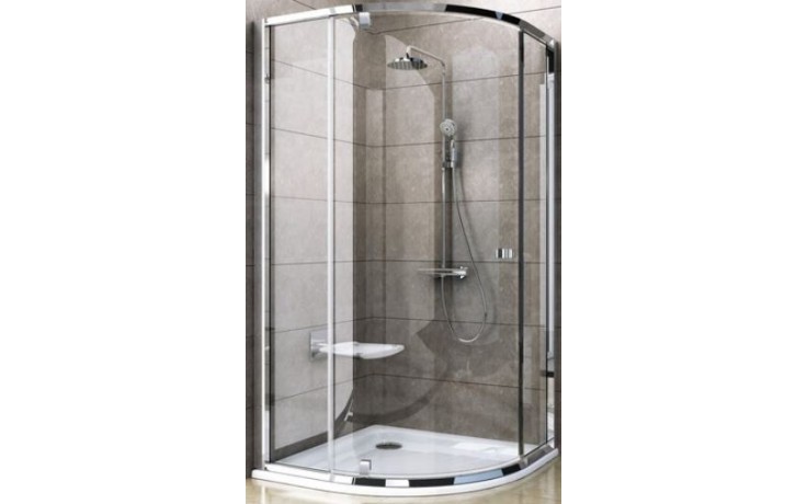 Kúpeľne Ptáček - RAVAK PIVOT PSKK3 90 sprchovací kút  870-895x870-895x1900mm, štvrťkruhový, sklo, satin/transparent