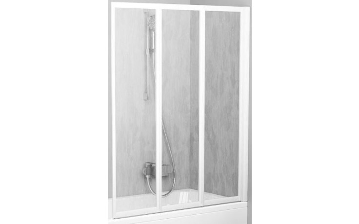 Kúpeľne Ptáček - RAVAK VS3 100 vaňová zástena 996x1400mm, trojdielna,  skladacie, biela/rain