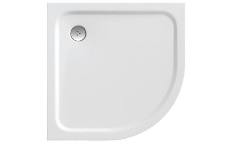 Kúpeľne Ptáček - RAVAK ELIPSO PRO CHROME 90 sprchová vanička 900x900mm z  liateho mramoru, extra plochá, štvrťkruhová biela