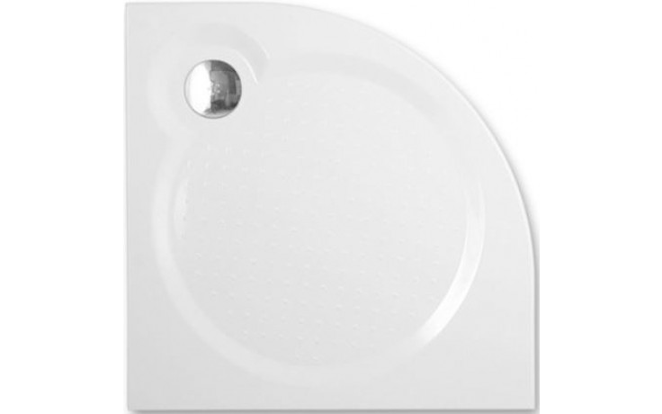 Kúpeľne Ptáček - ROTH TAHITI-M sprchovacia vanička 900x900x30mm R550  mramorová, štvrťkruhová, biela