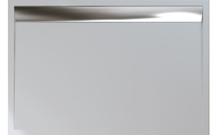 Kúpeľne Ptáček - SANSWISS ILA WIA sprchová vanička 800x900mm, obdĺžnik, sa  sifónom a krytom, liaty mramor, biela