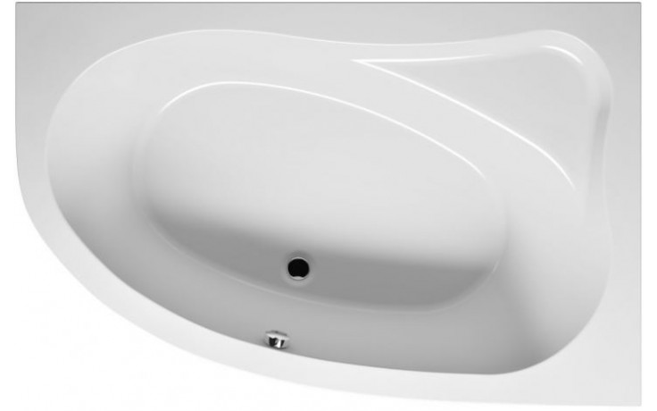 Kúpeľne Ptáček - RIHO LYRA rohová vaňa 170x110 cm, bez nožičiek, akrylát