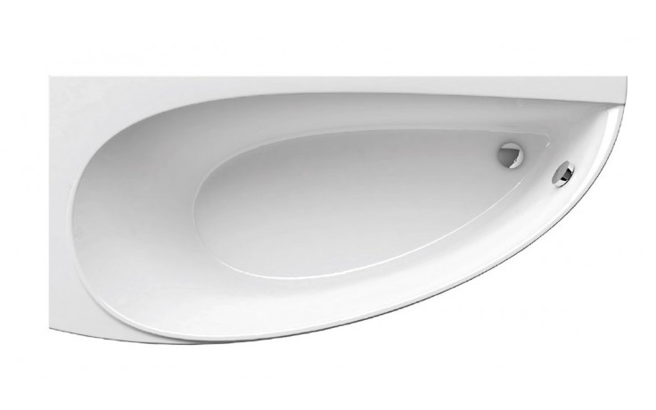 Kúpeľne Ptáček - RAVAK AVOCADO rohová vaňa 160x75 cm, bez nožičiek, akrylát