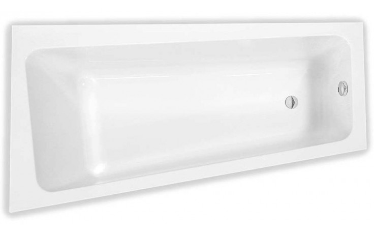 Kúpeľne Ptáček - ROTH EVA SIDE rohová vaňa 150x80 cm, bez nožičiek, akrylát