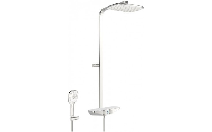 Kúpeľne Ptáček - HANSA EMOTION WELLFIT sprchový set 360x220mm, s  termostatickou batériou, hlavovou a ručnou sprchou, chróm/biela