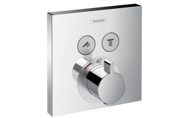 Kúpeľne Ptáček - HANSGROHE SHOWER SELECT podomietková termostatická batéria,  pre 2 spotrebiče, chróm