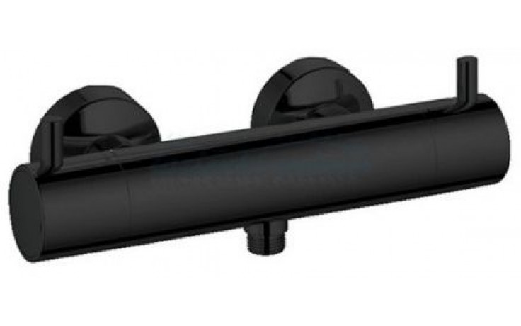 Kúpeľne Ptáček - KLUDI BOZZ sprchová batéria 150mm, termostatická,  nástenná, čierna mat