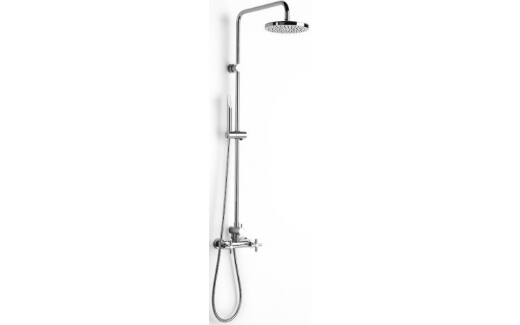 Kúpeľne Ptáček - ROCA LOFT sprchový set 200mm, s kohútikovou batériou a  ručnou sprchou, chróm