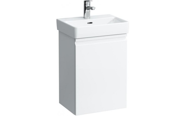 Kúpeľne Ptáček - LAUFEN PRO S skrinka pod umývadlo 415x321x580mm s 1  dvierkami vpravo a 1 sklenenou policou, biela