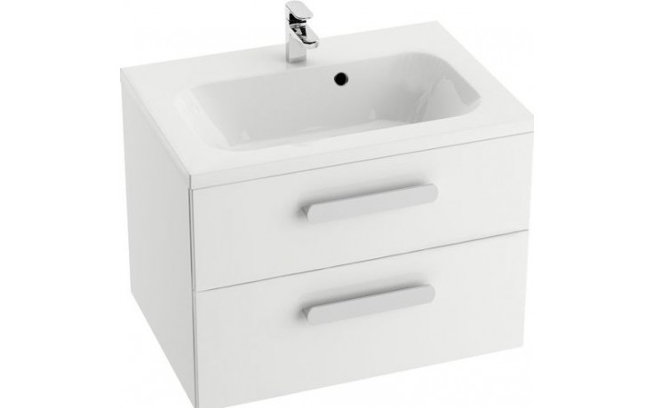 Kúpeľne Ptáček - RAVAK SD CHROME II skrinka pod umývadlo 800x490x500mm,  biela/biela