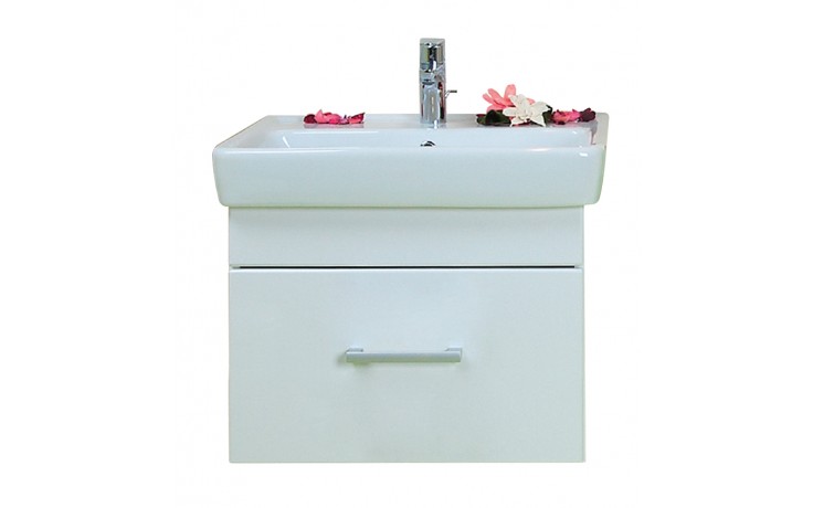 Kúpeľne Ptáček - CONCEPT 200 skrinka pod umývadlo 54,5x43,4x39,2cm závesná  s 1 zásuvkou, breza/biela