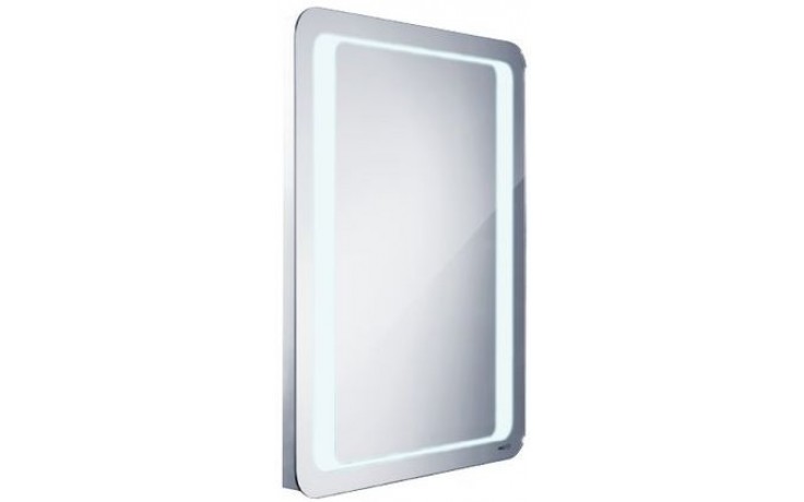 Kúpeľne Ptáček - NIMCO 5000 zrkadlo 600x800mm s LED osvetlením po celom  obvode, oblé rohy, hliník