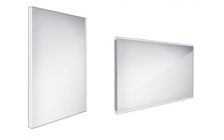 Kúpeľne Ptáček - NIMCO 9000 kúpeľňové zrkadlo 500x700mm, podsvietené LED  pod bočnými stranami, hliník