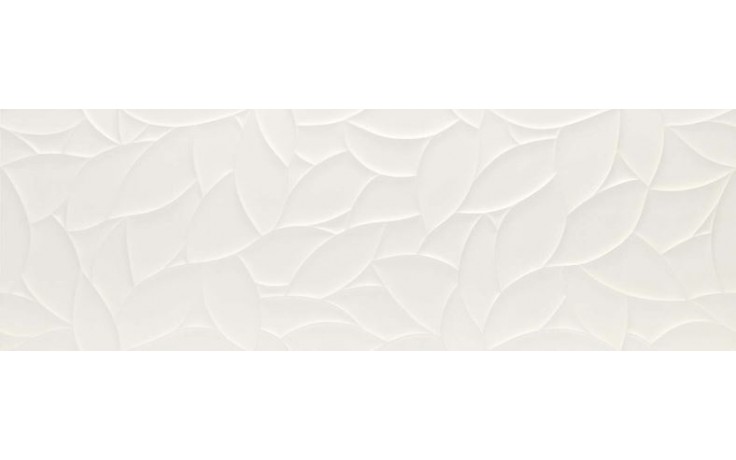 Kúpeľne Ptáček - MARAZZI ESSENZIALE obklad 40x120cm, veľkoformátový,  štruktúra flora 3D, satén, biela