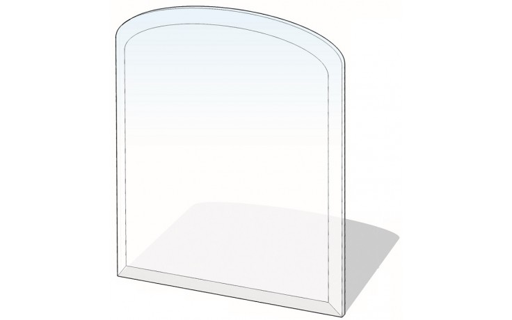 Kúpeľne Ptáček - LIENBACHER sklo pod pec 1000x1100mm, fazeta 20 mm