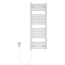 KORADO KORALUX RONDO COMFORT - E kúpeľňový radiátor 1500/450, tyč vľavo zo skrine/zásuvky, biela RAL9016