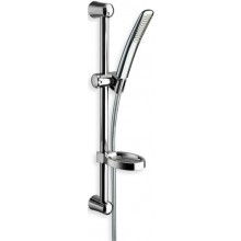 CRISTINA sprchová súprava 4-dielna, ručná sprcha, tyč, hadica, mydelnička, chróm