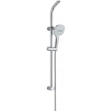 EASY sprchová súprava 3-dielna, ručná sprcha 120x120 mm, 3 prúdy, tyč, hadica, chróm