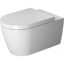 DURAVIT ME BY STARCK závesné WC 370x570mm, hlboké splachovanie, odpad vodorovný, biela hygienaglaze