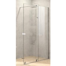 HÜPPE XTENSA PURE sprchové dvere 110x200 cm, posuvné, pravé, strieborná pololesklá/sklo číre