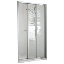 CONCEPT 100 sprchové dvere 90x190 cm, posuvné, strieborná/matný plast