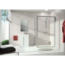 CONCEPT 100 NEW sprchové dvere 120x190 cm, posuvné, biela/číre sklo