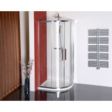POLYSAN LUCIS LINE sprchový kút 90x80 cm, R550, posuvné dvere, leštený hliník/sklo číre