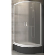 RAVAK BLIX BLCP4 SABINA 90 sprchový kút 90x90 cm, R488, znížený, posuvné dvere, biela/sklo grape