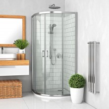 ROTH LEGA LINE LLR2/900 sprchovací kút 90x90 cm, R550, posuvné dvere, brillant/sklo transparent