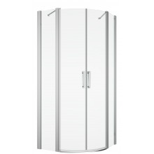SANSWISS DIVERA D22ERB sprchovací kút 80x80 cm, R550, krídlové dvere, aluchróm/číre sklo