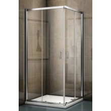 RIHO HAMAR 2.0 sprchový kút 90x90 cm, rohový vstup, posuvné dvere, chróm / sklo číre