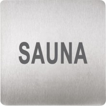 SANELA piktogram sauna 120x120mm, nerez mat