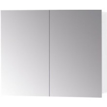DŘEVOJAS Q GA2 70 zrkadlová skrinka 70x68x14,8 cm, lamino, lesklá biela