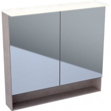 GEBERIT ACANTO zrkadlová skrinka 90x83x21,5 cm, osvetlenie, so zväčšovacím zrkadlom, vypínačom a el. zásuvkou, drevotrieska, dub mystik