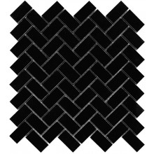 DUNIN BLACK & WHITE mozaika 28,5x30,5(2,4x4,8)cm, lesk, black
